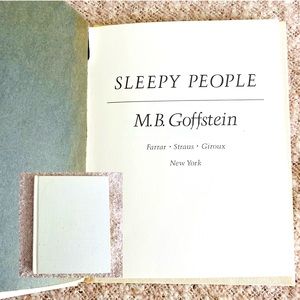 Vintage book, Sleepy People, M. B. Goffstein, 2nd edition